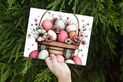 Whimsical Spring Easter Basket Clipa, an Illustration by Libby Wishes (Thumbnail 3 of 5)