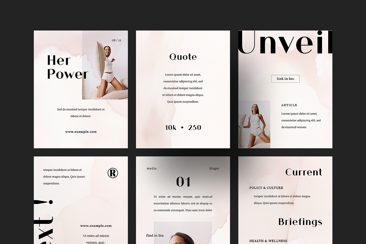 Neutral Aesthetic Social Media Pack, a Social Media Template by Filip Studio (Photo 2 of 5)