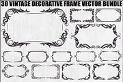 Vintage Decorative Frame Bundle, an Illustration by musafir_fashion (Thumbnail 1 of 31)