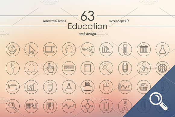 63 Education Icons