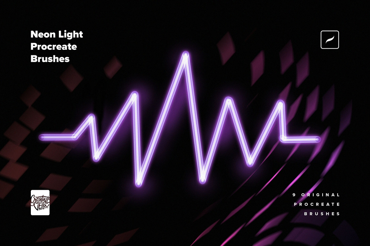 Neon Light Procreate Brushes, a Brush Add-On by GearShift (Photo 6 of 6)