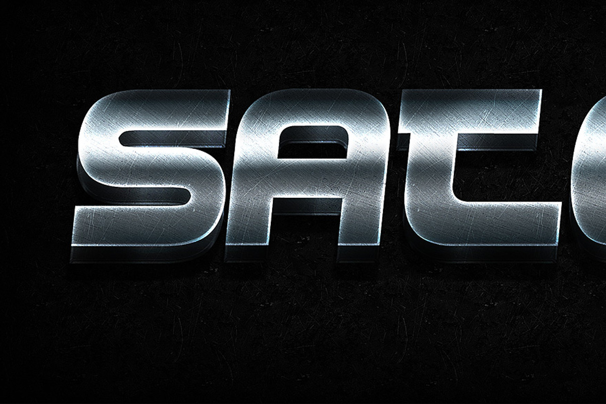 3D Metal Photoshop Text Styles, a Layer Style Add-On by Creativenauts (Photo 3 of 5)