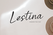 Lestina, a Script Font by Larin Type Co. (Thumbnail 1 of 10)