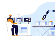 Robotics in Industrial Automation, a Technology Illustration by IcoMaker (Thumbnail 18 of 21)