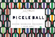 PICKLEBALL VECTOR BUNDLE, a Pattern Graphic by Hello Talii (Thumbnail 1 of 7)