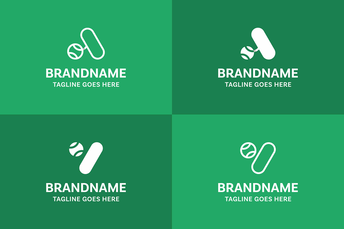 Letter A and V Tennis Ball Logo Set, a Branding & Logo Template by Pray Art Design Studio (Photo 2 of 2)