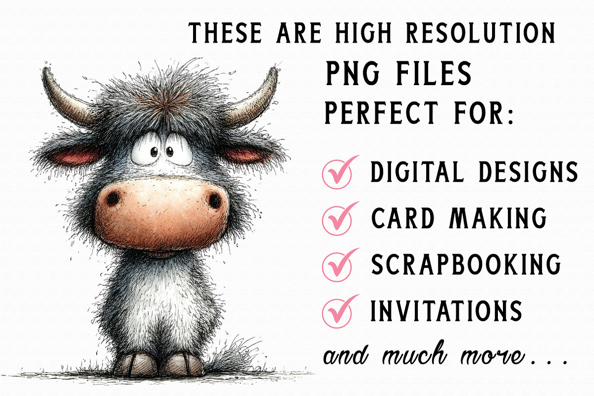 Quirky Farm Animals PNG Clipart, an Illustration by Libby Wishes (Photo 6 of 6)