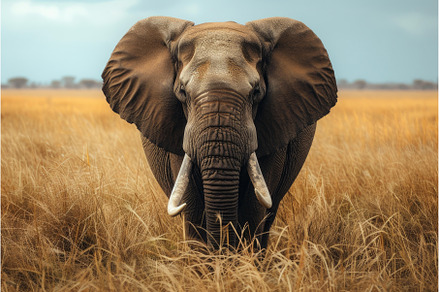 Beautiful elephant wildlife, an Animal Photo by Ylivdesign