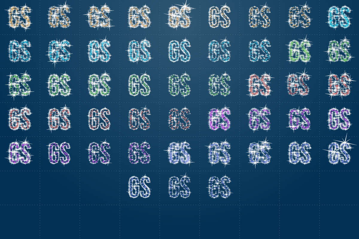 AI CS5 graphic styles shining Stars preview 2