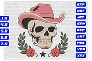 Western Pink Cowboy Hat Skull Design, an Illustration by Purpose Ekbal (Thumbnail 1 of 3)