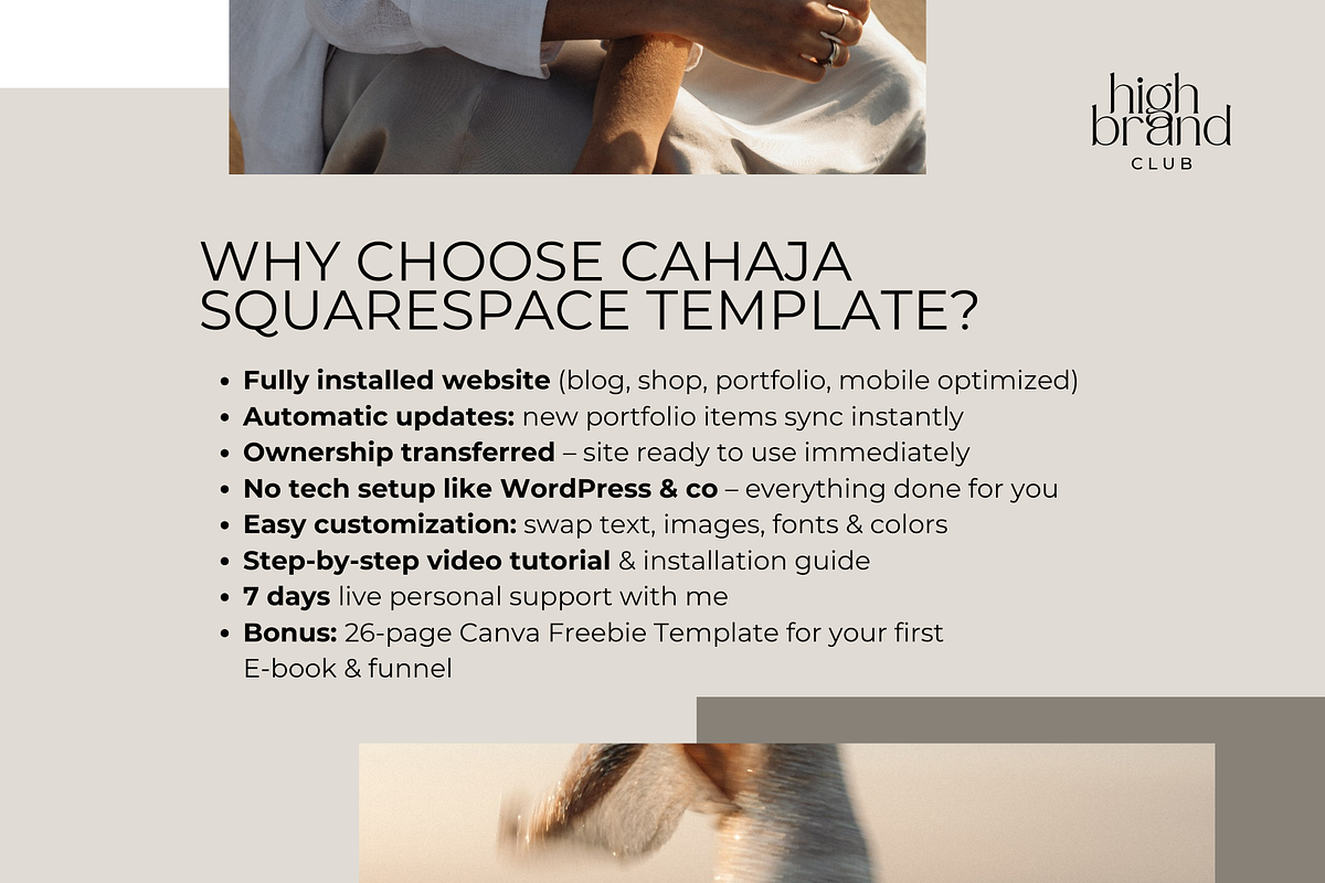 Squarespace Aesthetic Website Template - Cahaja preview 4