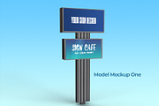 Outdoor Parking Lot Sign Mockup, a Product Mockup by IFBdesign (Thumbnail 2 of 6)