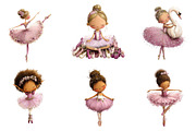 Little Ballerina Clipart, an Illustration by CreationArt (Thumbnail 3 of 5)