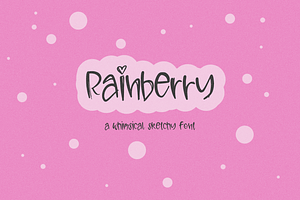 Rainberry Sketch Font, a Handwritten Font by Beck McCormick