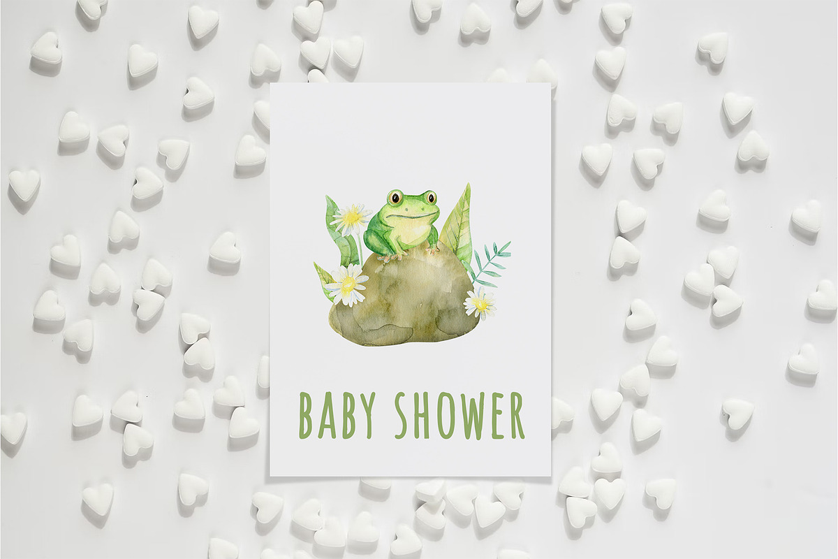 Watercolor Frogs Clipart PNG, an Animal Illustration by NataliArkushArt (Photo 5 of 13)