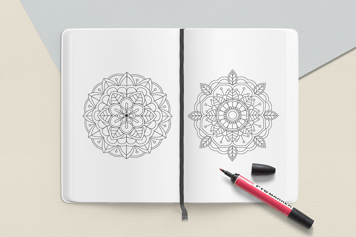 Easy Mandala Coloring Book, a Graphic by MISTstudioDesign (Photo 4 of 8)