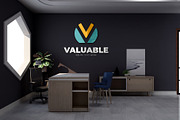 PSD Office Room Wall Logo Mockup, a Product Mockup by Ayy (Thumbnail 3 of 13)