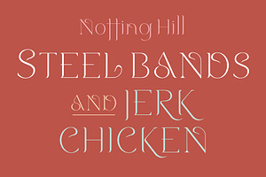 Notting Hill. Stylish new serif font