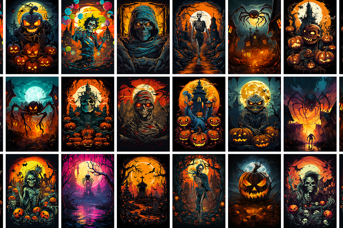 Deadly Creepy Halloween Vectors, an Illustration by Fresh Design Elements (Photo 8 of 13)