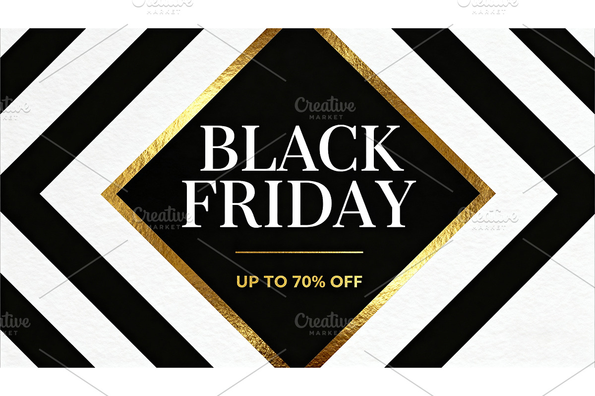 Black Friday card design, a Seasonal Illustration by Elen_Art (Photo 1 of 3)