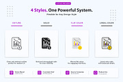 CRM Dashboard Icons, an Outline Icon by vexper (Thumbnail 4 of 10)