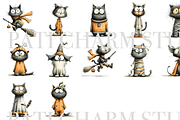14 Quirky Cat, an Animal Illustration by Pati Charm Studio (Thumbnail 2 of 8)