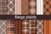#61 Beige & Brown Pattern Plaids, a Pattern Graphic by Plaid4You (Thumbnail 1 of 8)
