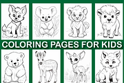 150 Baby Wild Animals Coloring Pages, a Brochure Template by Design Station (Thumbnail 4 of 5)