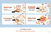 Cozy Reading Clipart Bundle, an Education Illustration by vik.stock (Thumbnail 3 of 8)