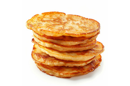 Stack of pancakes forming a, a Food & Drink Photo by Ylivdesign