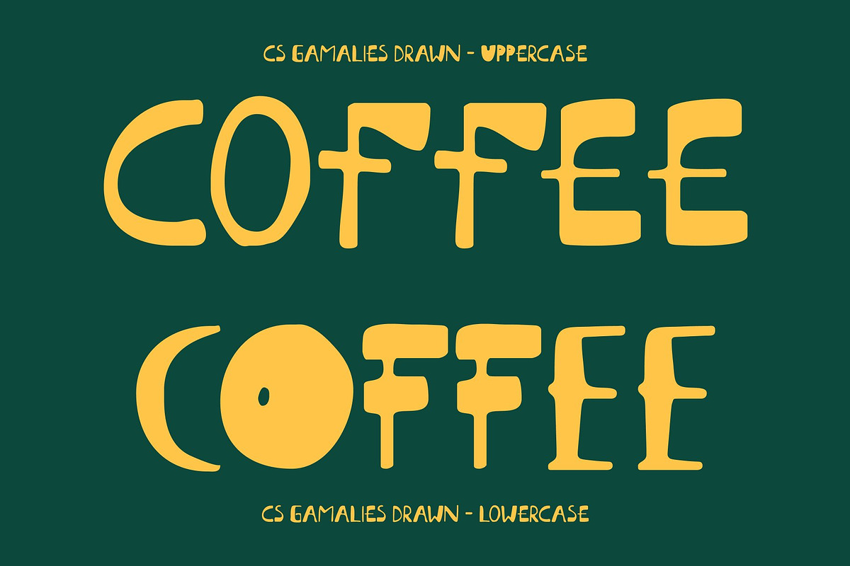 CS Gamalies Drawn, a Sans Serif Font by Craft Supply Co. (Photo 6 of 8)
