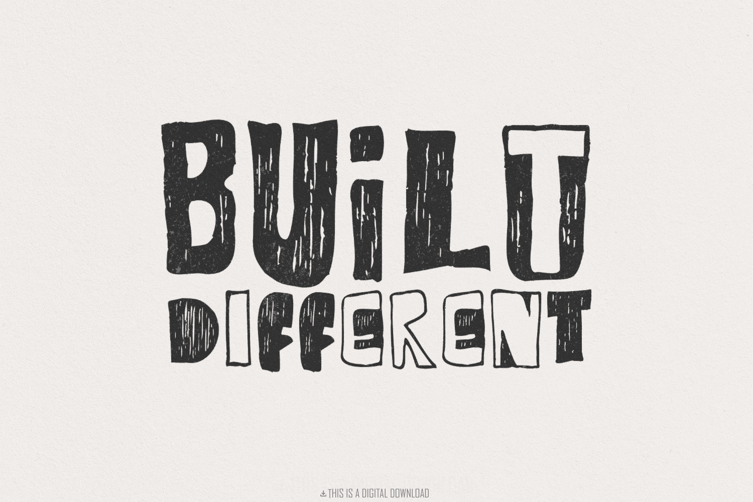 Built Different png, Your Only, an Illustration by SharpMarketplace