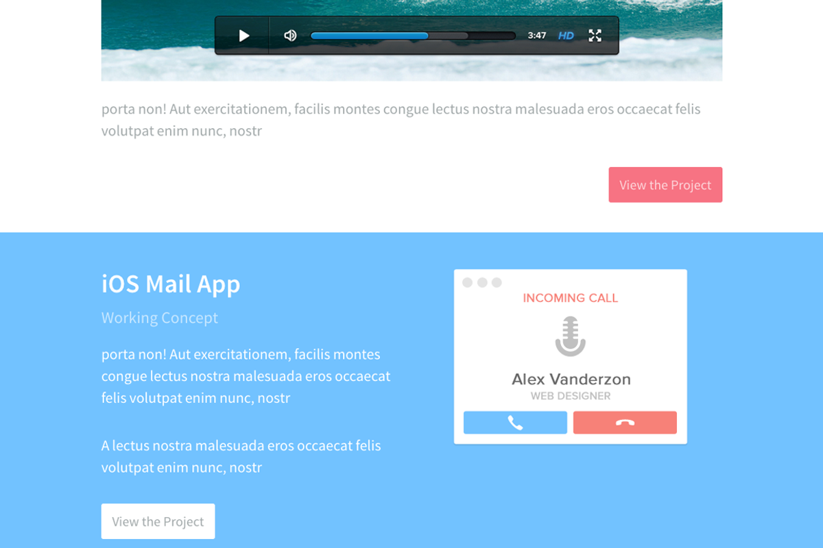 Sunday - One Page Portfolio Theme, a Templates & Theme by alexvanderzon (Photo 5 of 5)