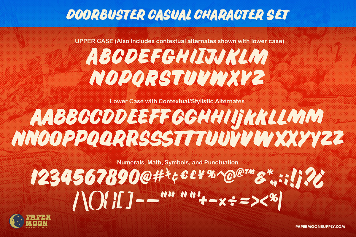 Doorbuster Casual Sign Painter Font, a Script Font by Paper Moon Graphic Supply (Photo 2 of 11)