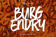 Burgendry - Brush Graffiti Font, a Script Font by dexsarharryfonts (Thumbnail 1 of 9)