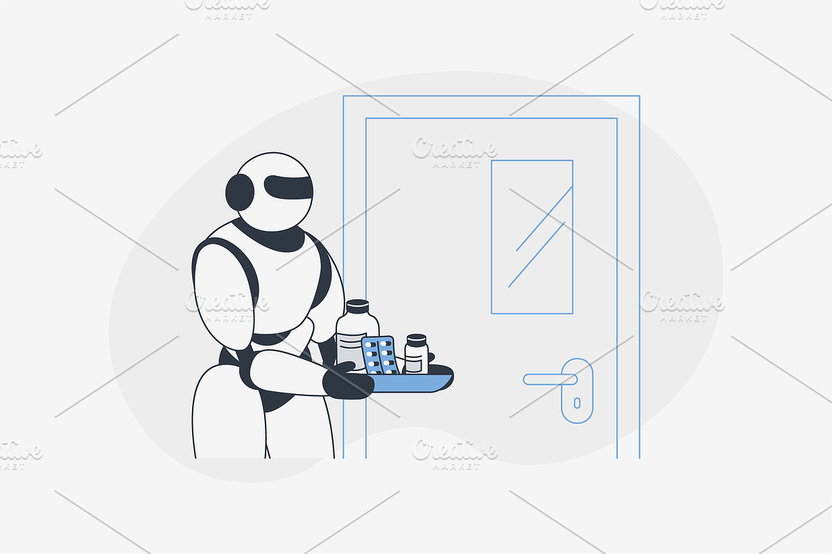Smart Hospital Illustration, an Object Graphic by Jump Studio (Photo 4 of 12)