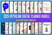 2025 Digital Planner Bundle, a Stationery Template by Designmela01 (Thumbnail 1 of 10)