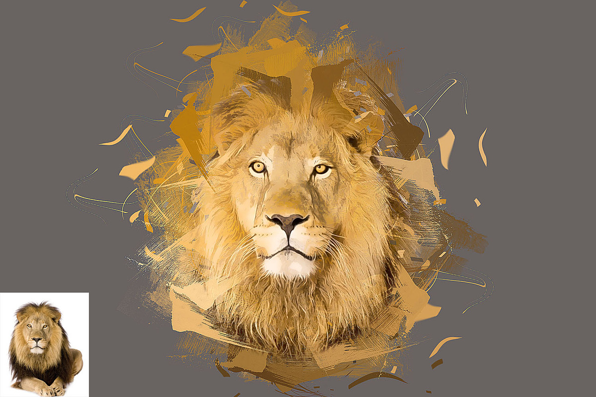 Abstract Paint Photoshop Action, an Action Add-On by MRI STUDIO (Photo 6 of 18)