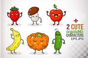 Cartoon funny vegetable., a Food Illustration by WalnutBird (Thumbnail 4 of 5)
