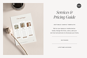Services & Pricing Guide Template, a Magazine Template by LiliesandBerries (Thumbnail 3 of 11)