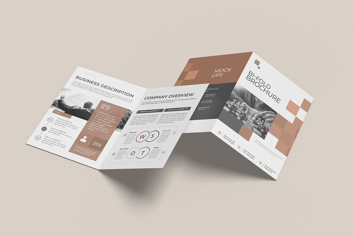 A4 Bifold Brochure Mockup Bundles, a Brochure Template by Graphic Aesthetic (Photo 16 of 20)