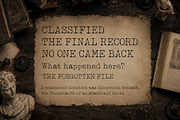 Yestertype Classic grunge typewriter, a Serif Font by HypeWorksCo (Thumbnail 8 of 12)