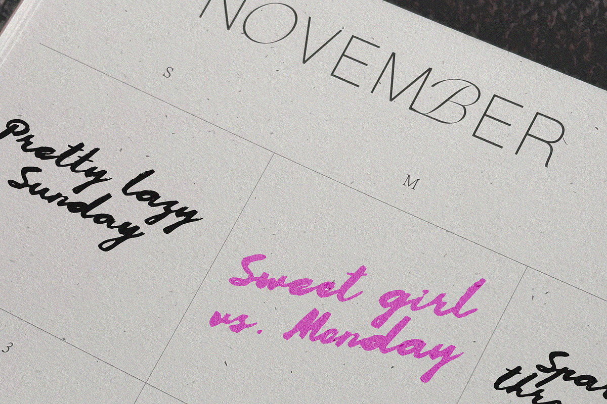 Girly Mayhem Messy Bold Script Font, a Script Font by AnMark (Photo 11 of 12)