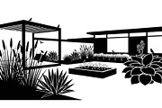 50 Garden Frame Silhouette Bundle, an Illustration by musafir_fashion (Thumbnail 5 of 51)
