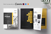 Project Proposal Template, Canva, a Brochure Template by DesVert (Thumbnail 1 of 10)