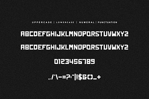 Blockno - Speed & Car Font