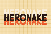 Heronake - Round Font, a Sans Serif Font by QR Design Studio (Thumbnail 2 of 6)