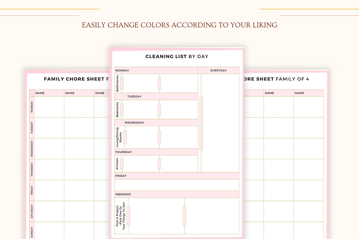 Ultimate Cleaning Planners Bundle, a Stationery Template by CreativeBundlex (Photo 4 of 7)