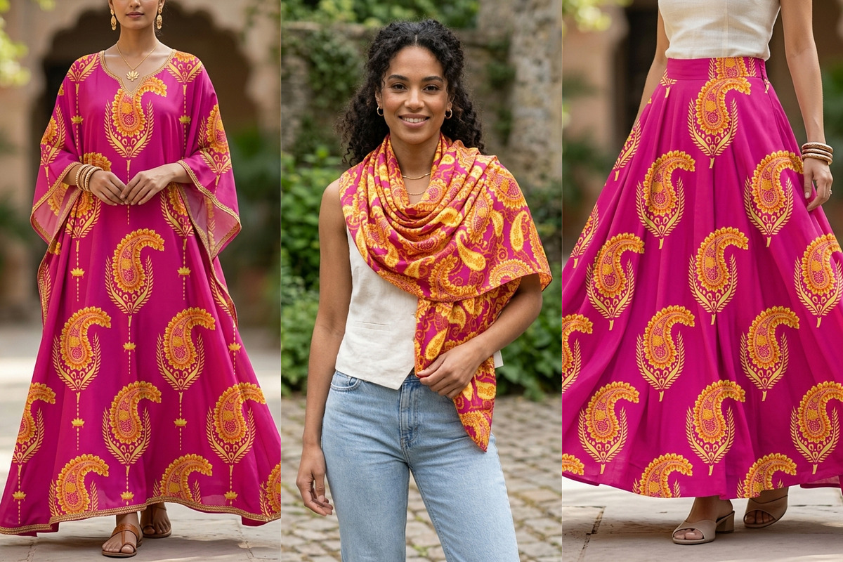 Lovely Pink Paisley patterns, a Pattern Graphic by ThaiByGaew (Photo 3 of 3)