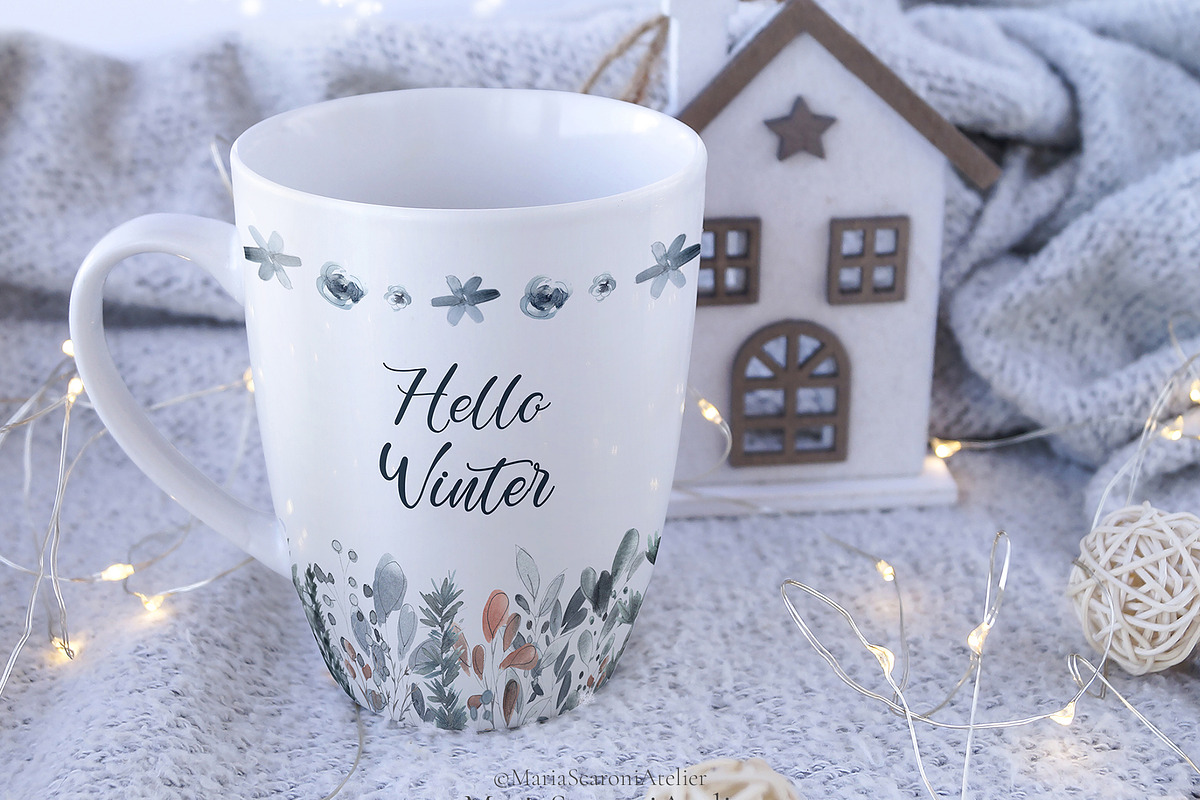 Watercolor Christmas Clipart, a Decorative Illustration by MariaScaroniAtelier (Photo 8 of 10)